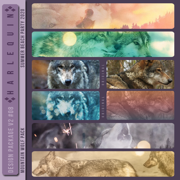 DESIGN PACKAGE V2 #008  [MOUNTAIN WOLF PACK]
