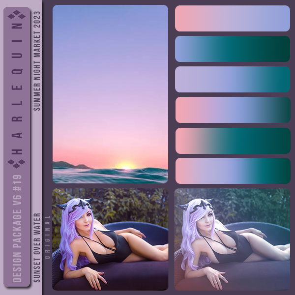 DESIGN PACKAGE V6 #019 [SUNSET OVER WATER] 
AVAILABLE AUGUST 2024 (SUMMER NIGHT MARKET 2023)

