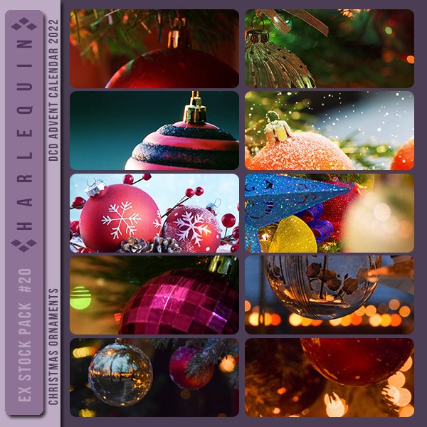 EXCLUSIVE STOCK PACK #020 [CHRISTMAS ORNAMENTS]
AVAILABLE DECEMBER 2023 (DCD ADVENT CALENDAR 2022)
