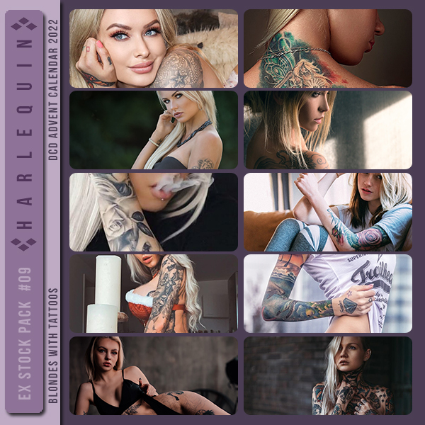 EXCLUSIVE STOCK PACK #009 [BLONDES WITH TATTOOS]
AVAILABLE DECEMBER 2023 (DCD ADVENT CALENDAR 2022)
