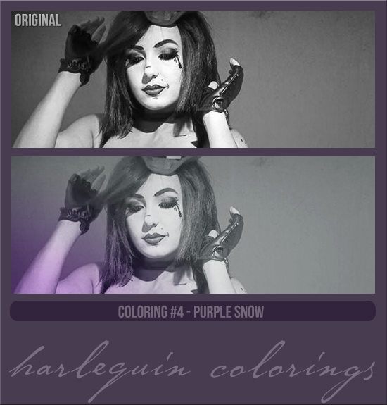 COLORING #004   [PURPLE SNOW]
