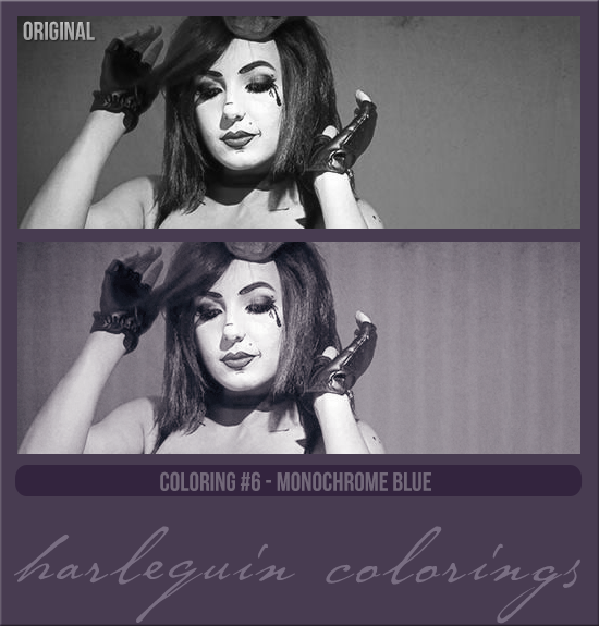 COLORING #006  [ MONOCHROME BLUE]
