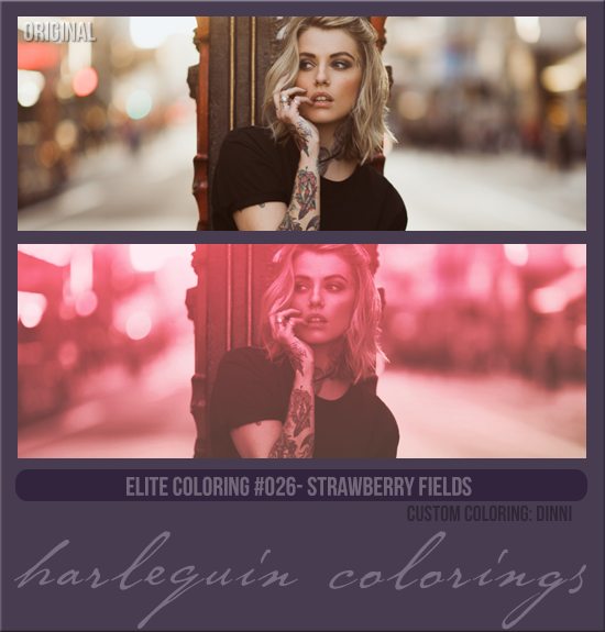 ELITE COLORING #026 [STRAWBERRY FIELDS]
CUSTOM COLORING: DINNI
