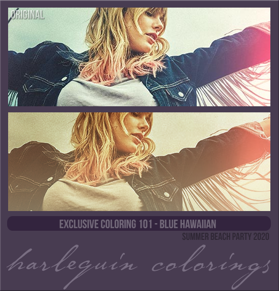 EXCLUSIVE COLORING #101  [BLUE HAWAIIAN]
