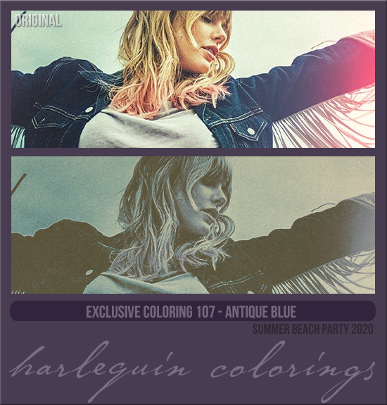 EXCLUSIVE COLORING #107  [ANTIQUE BLUE]
