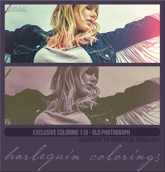 EXCLUSIVE COLORING #110  [OLD PHOTOGRAPH]
