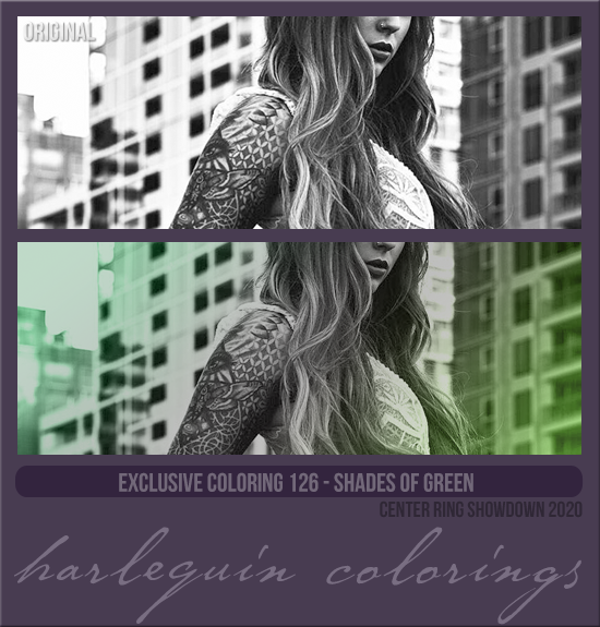 EXCLUSIVE COLORING #126 [SHADES OF GREEN]
