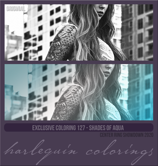 EXCLUSIVE COLORING #127 [SHADES OF AQUA]
