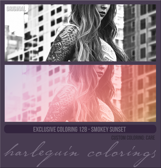 EXCLUSIVE COLORING #128  [SMOKEY SUNSET]
