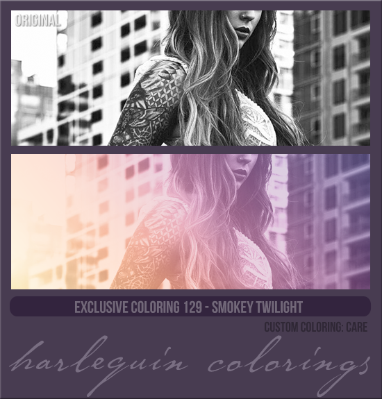 EXCLUSIVE COLORING #129  [SMOKEY TWILIGHT]
