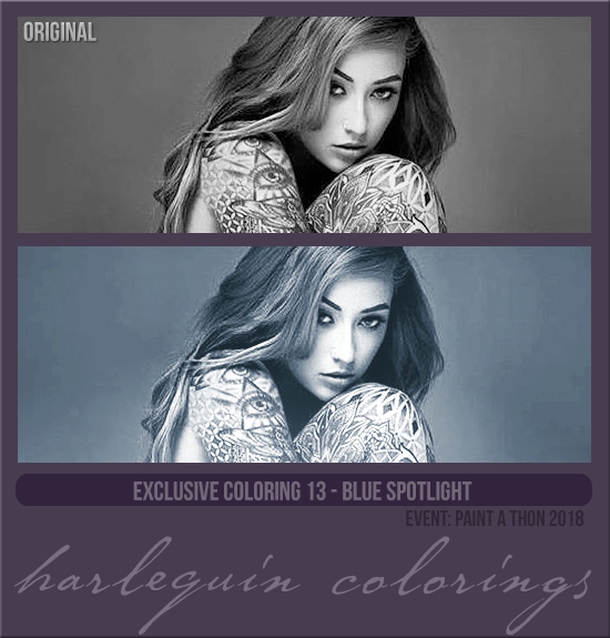 EXCLUSIVE COLORING #013  [BLUE SPOTLIGHT]
