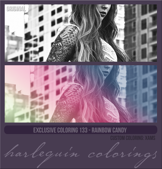 EXCLUSIVE COLORING #133  [RAINBOW CANDY]
