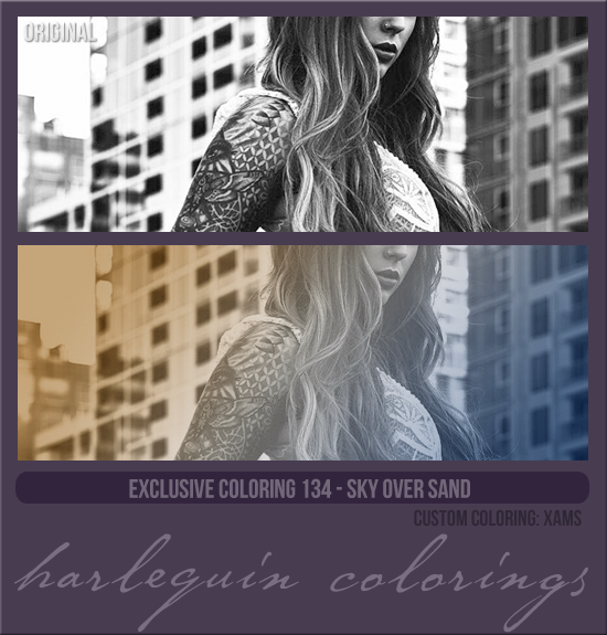 EXCLUSIVE COLORING #134  [SKY OVER SAND]
