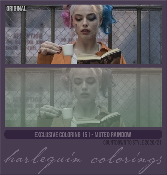 EXCLUSIVE COLORING #151  [MUTED RAINBOW]
