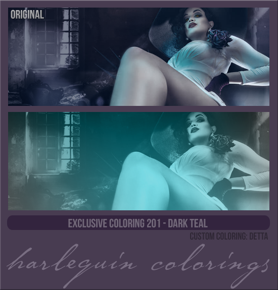 EXCLUSIVE COLORING #201 [DARK TEAL]
