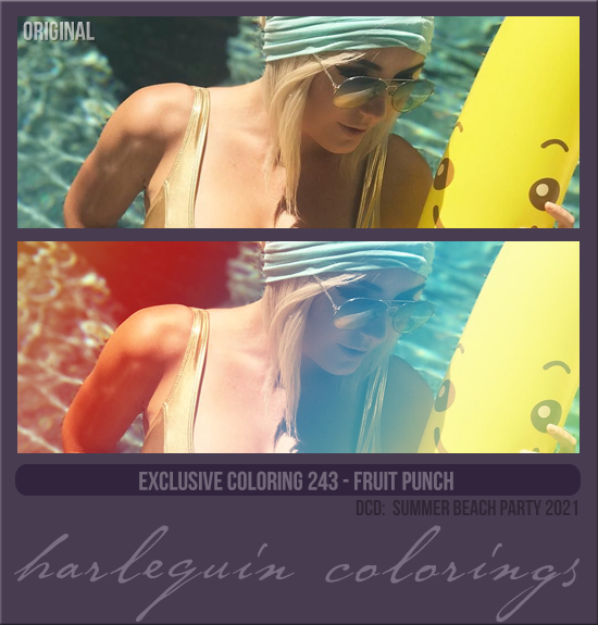 EXCLUSIVE COLORING #243 [FRUIT PUNCH]
(SUMMER BEACH PARTY 2021)
