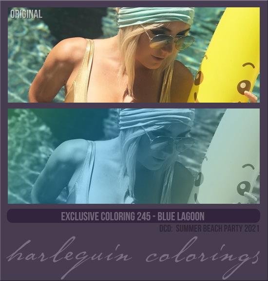 EXCLUSIVE COLORING #245 [BLUE LAGOON]
(SUMMER BEACH PARTY 2021)
