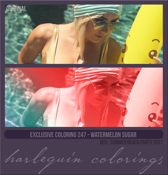 EXCLUSIVE COLORING #247 [WATERMELON SUGAR]
(SUMMER BEACH PARTY 2021)
