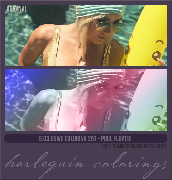 EXCLUSIVE COLORING #251 [POOL FLOATIE]
(SUMMER BEACH PARTY 2021)
