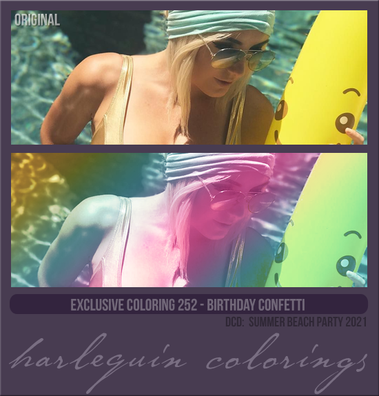 EXCLUSIVE COLORING #252 [BIRTHDAY CONFETTI]
(SUMMER BEACH PARTY 2021)
