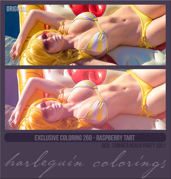 EXCLUSIVE COLORING #260 [RASPBERRY TART]
(SUMMER BEACH PARTY 2021)
