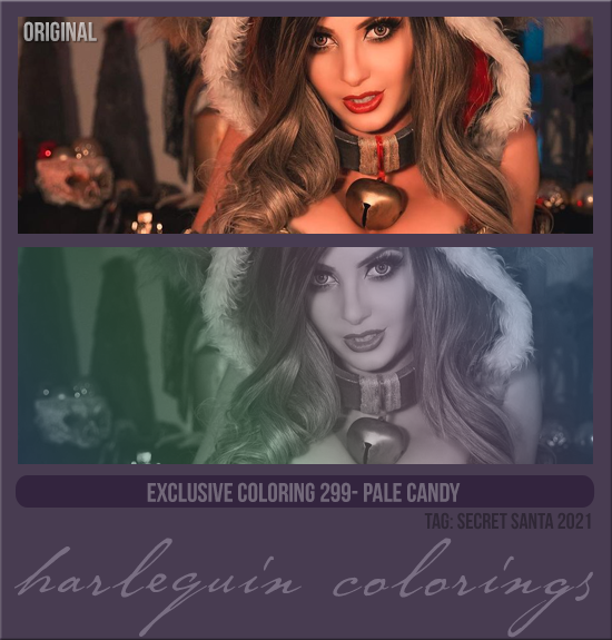 EXCLUSIVE COLORING #299 [PALE CANDY]
(TAG SECRET SANTA 2021)
