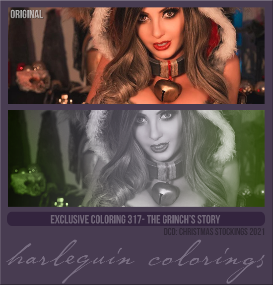 EXCLUSIVE COLORING #317 [THE GRINCH'S STORY]
(DCD CHRISTMAS STOCKING 2021)
