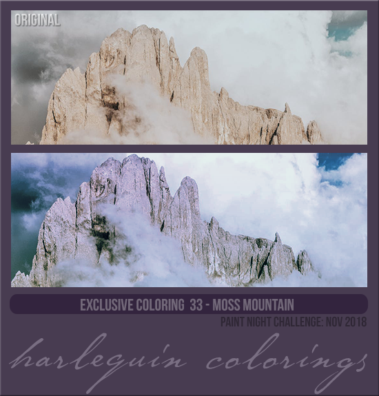 EXCLUSIVE COLORING #033  [MOSS MOUNTAIN]
