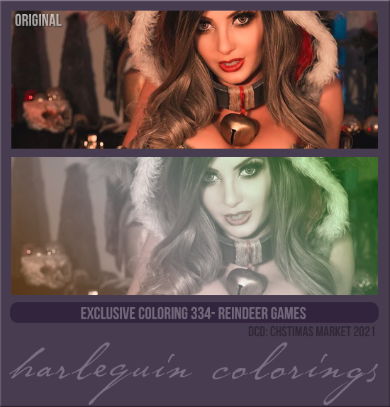 EXCLUSIVE COLORING #334 [REINDEER GAMES]
(CHRISTMAS MARKET 2021)
