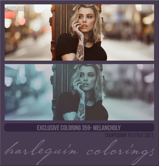 EXCLUSIVE COLORING #359 [MELANCHOLY]
(COUNTDOWN TO STYLE: 2021)
