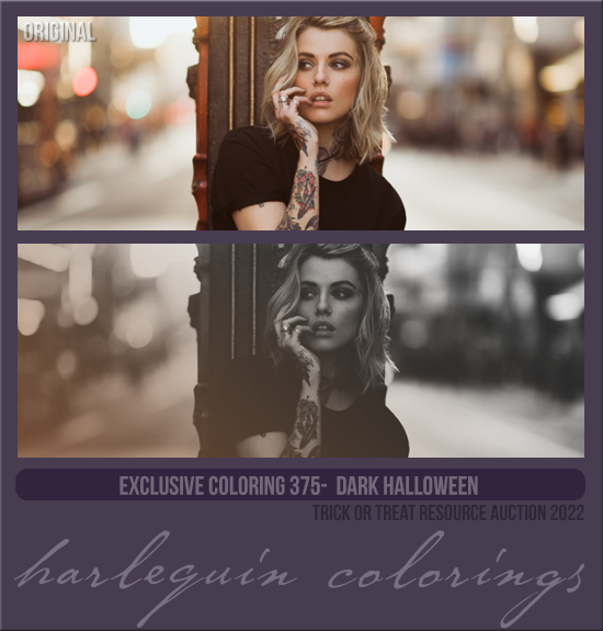 EXCLUSIVE COLORING #375 [DARK HALLOWEEN]
AVAILABLE APRIL 2023 (TRICK OR TREAT RESOURCE AUCTION)
