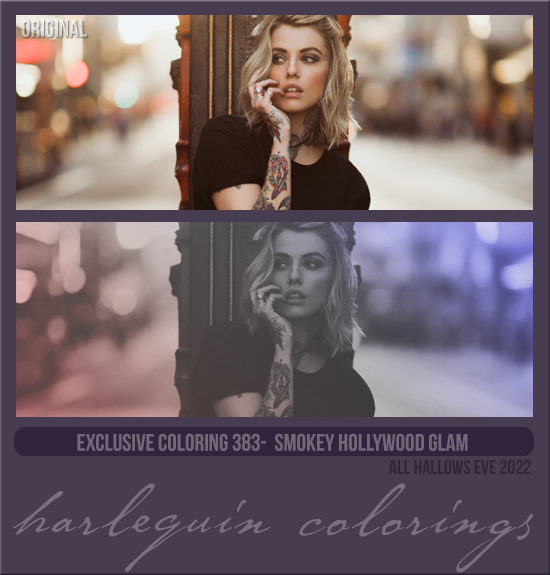 EXCLUSIVE COLORING #383 [SMOKEY HOLLYWOOD GLAM]
AVAILABLE OCTOBER 2023 (ALL HALLOWS EVE 2022)
