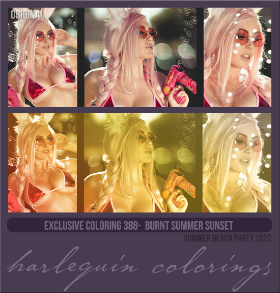 EXCLUSIVE COLORING #388 [BURNT SUMMER SUNSET] 
AVAILABLE AUGUST 2023
