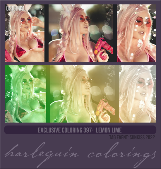 EXCLUSIVE COLORING #397 [LEMON LIME] 
AVAILABLE AUGUST 2023
