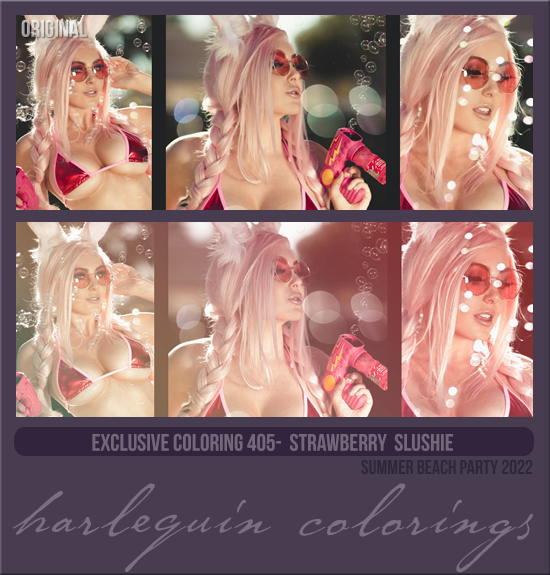 EXCLUSIVE COLORING #405 [STRAWBERRY SLUSHIE] 
AVAILABLE AUGUST 2023
