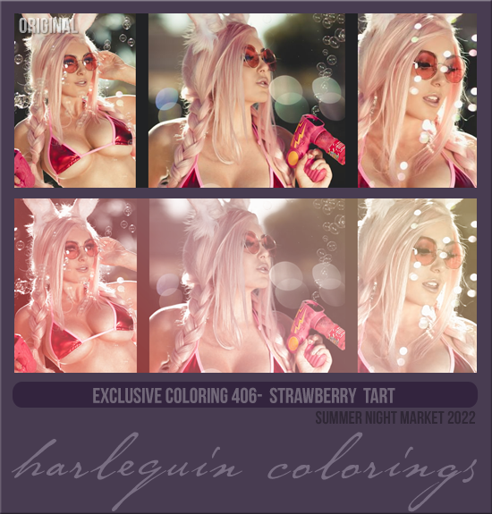 EXCLUSIVE COLORING #406 [STRAWBERRY TART] 
AVAILABLE AUGUST 2023
