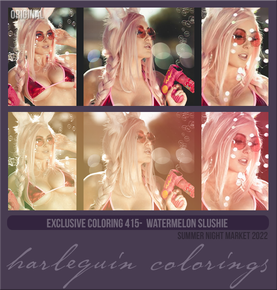 EXCLUSIVE COLORING #415 [WATERMELON SLUSHIE] 
Available August 2023 
