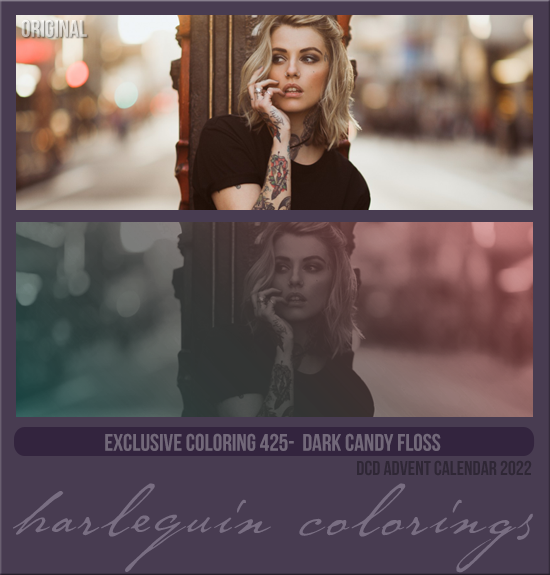 EXCLUSIVE COLORING #425 [DARK CANDY FLOSS]
AVAILABLE APRIL 2023 (ADVENT CALENDAR 2022)
