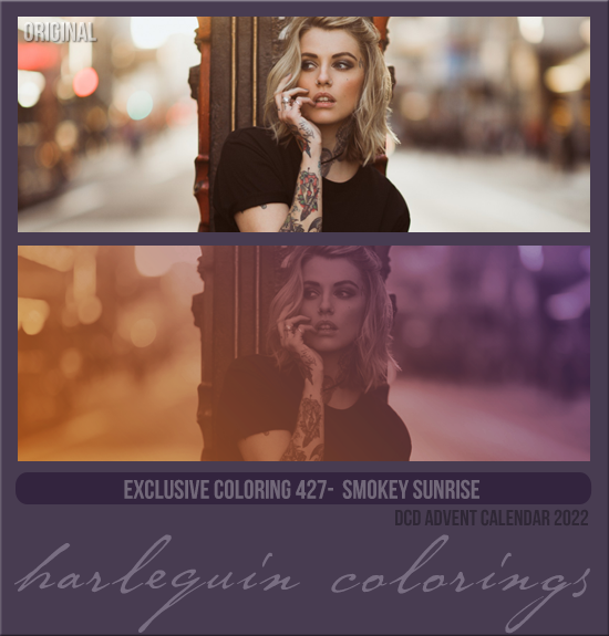 EXCLUSIVE COLORING #427 [SMOKEY SUNSET] 
AVAILABLE APRIL 2023 (ADVENT CALENDAR 2022)
