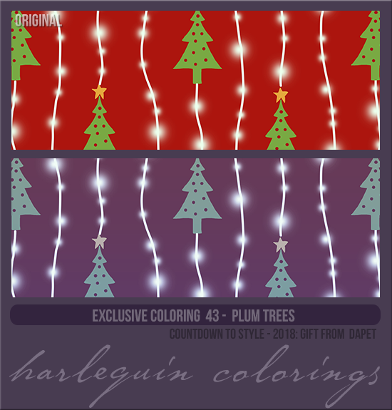 EXCLUSIVE COLORING #043  [PLUM TREES]
