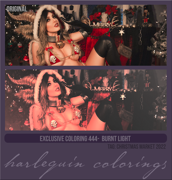 EXCLUSIVE COLORING #444 [BURNT LIGHT] 
AVAILABLE DECEMBER 2023 (TAG CHRISTMAS MARKET 2022)
