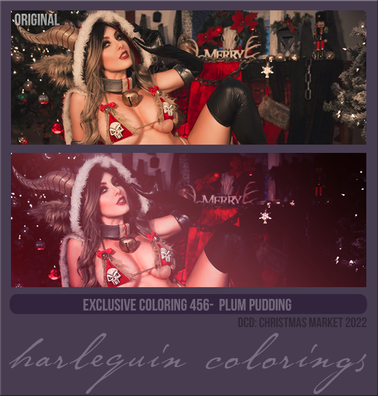 EXCLUSIVE COLORING #456 [PLUM PUDDING] 
AVAILABLE DECEMBER 2023 (CHRISTMAS MARKET 2022)
