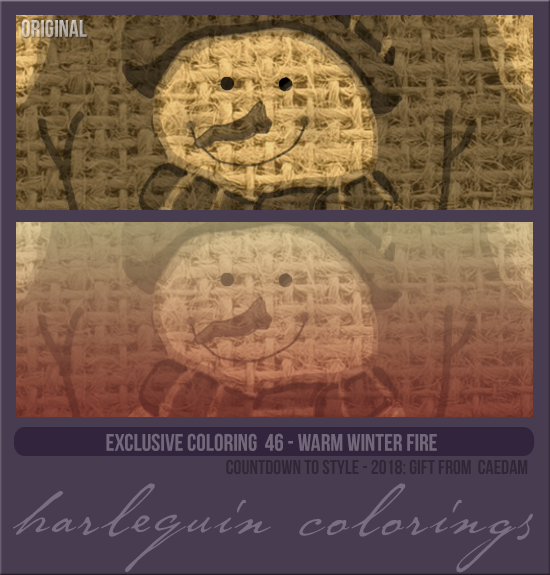 EXCLUSIVE COLORING #046  [WARM WINTER FIRE]
