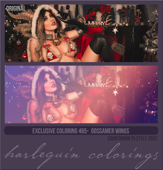 EXCLUSIVE COLORING #465 [GOSSAMER WINGS] 
AVAILABLE DECEMBER 2023 (COUNTDOWN TO STYLE 2022)
