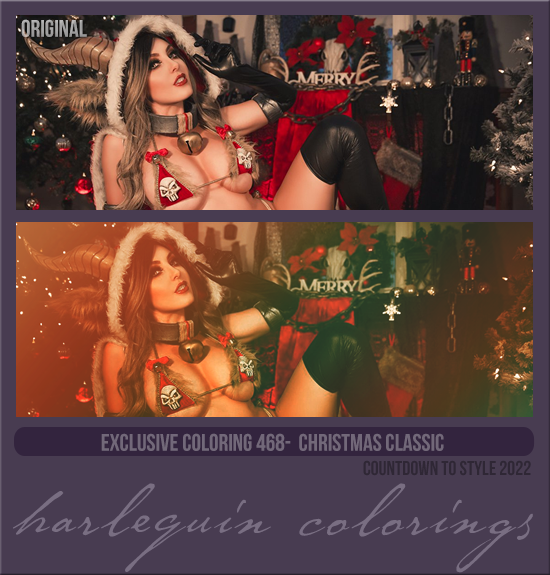 EXCLUSIVE COLORING #468 [CHRISTMAS CLASSIC] 
AVAILABLE DECEMBER 2023 (COUNTDOWN TO STYLE 2022)
