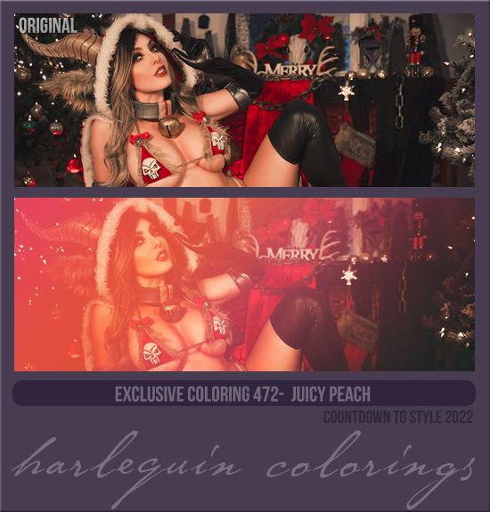 EXCLUSIVE COLORING #472 [JUICY PEACH]
AVAILABLE DECEMBER 2023 (COUNTDOWN TO STYLE 2022)
