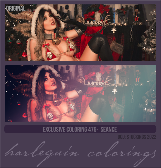 EXCLUSIVE COLORING #476 [SEANCE] 
AVAILABLE DECEMBER 2023 (DCD STOCKINGS 2022)
