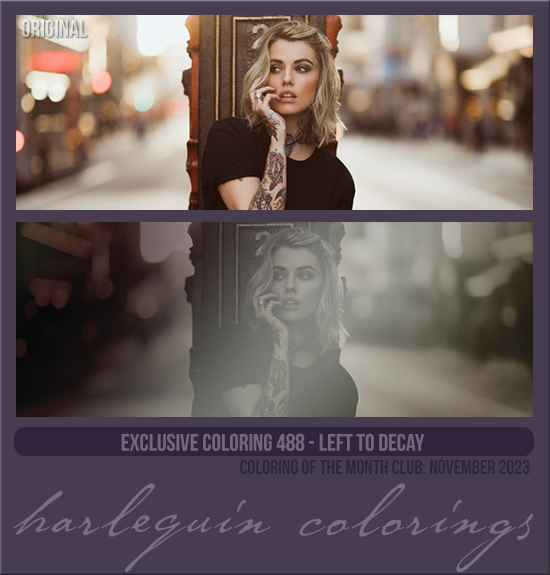 EXCLUSIVE COLORING #488 [LEFT TO DECAY]
AVAILABLE DECEMBER 2024 (Coloring of the Month Club 2023)
