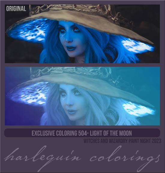 EXCLUSIVE COLORING #504 [LIGHT OF THE MOON]
AVAILABLE: DECEMBER 2023 (WITCHES AND WIZARDRY PAINT NIGHT 2023)
