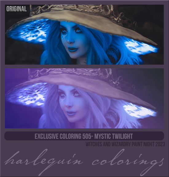 EXCLUSIVE COLORING #505 [MYSTIC TWILIGHT]
AVAILABLE: DECEMBER 2023 (WITCHES AND WIZARDRY PAINT NIGHT 2023)
